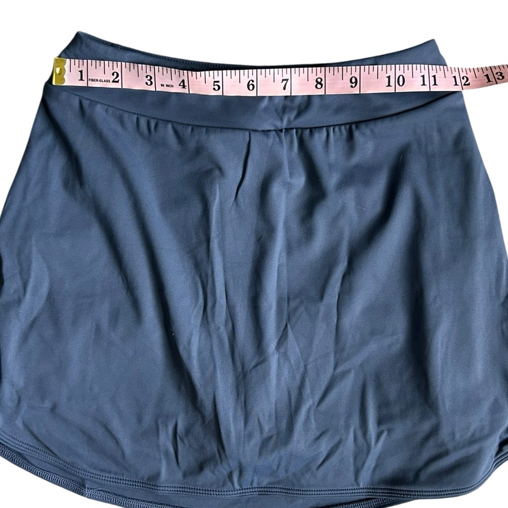 Halara Everyday High Waisted Side Pocket 2 in 1 Micro Mini Dark Gray Golf Skort - Picture 8 of 9